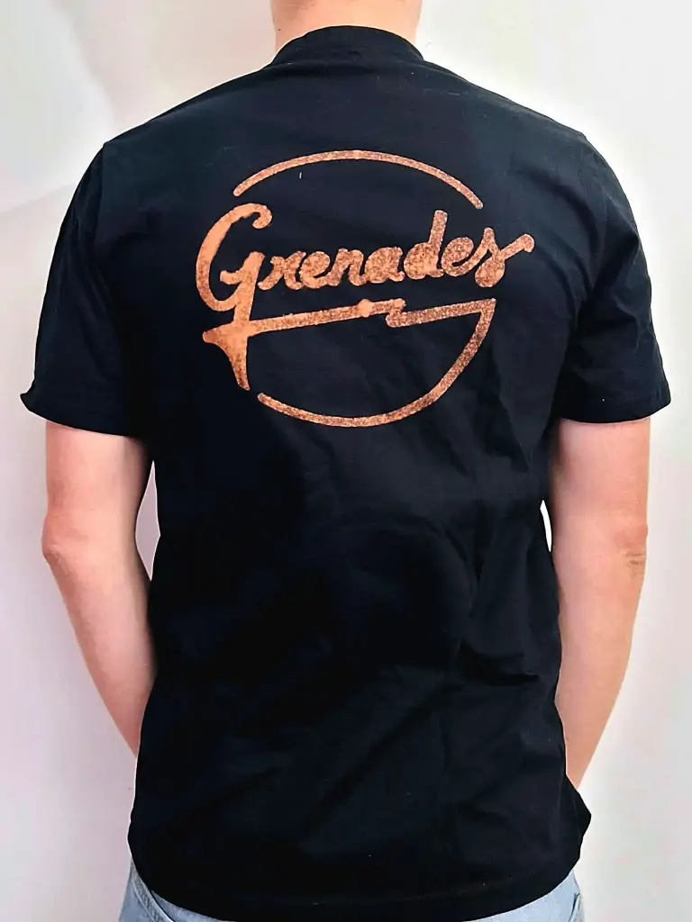 T-Shirt Grenades Noir - Logo dos